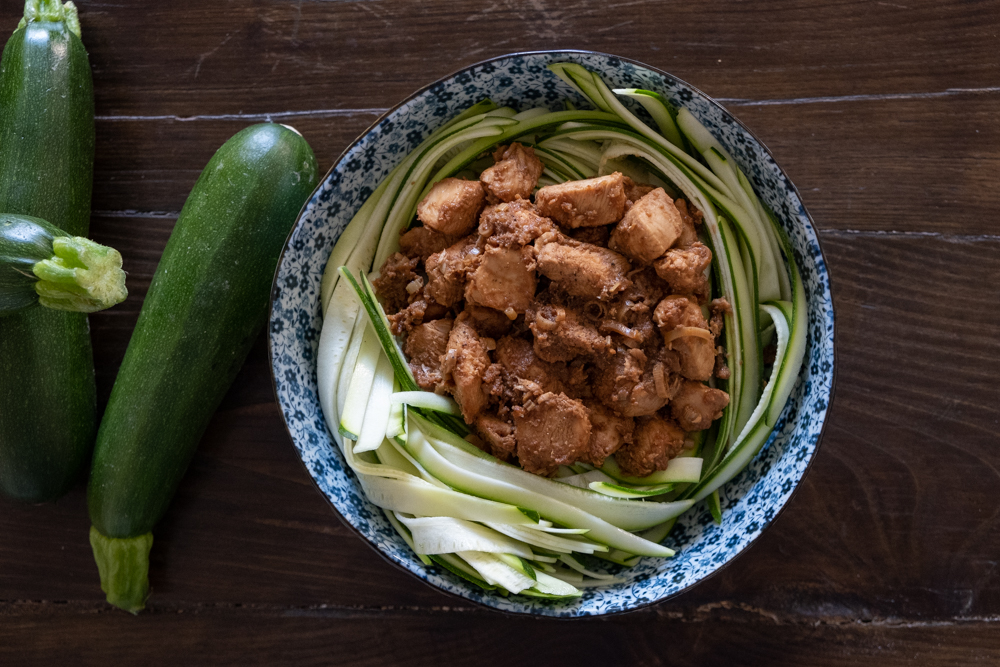Poulet Gingembre Citronnelle & Tagliatelles de Courgettes