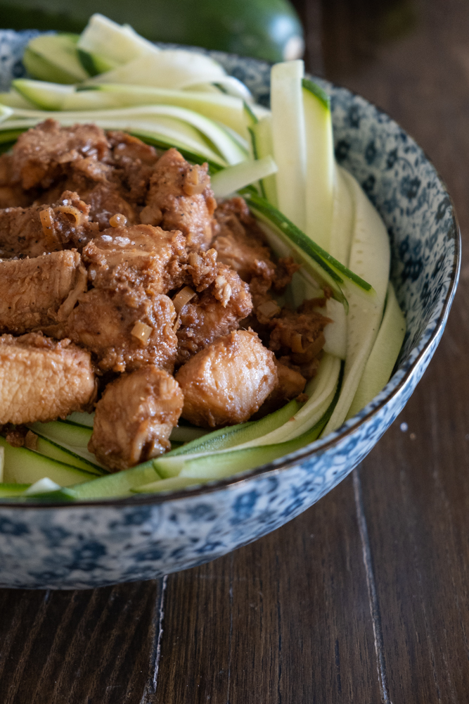 Poulet Gingembre Citronnelle & Tagliatelles de Courgettes
